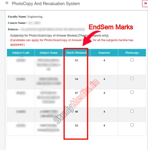 SPPU Endsem final Marks